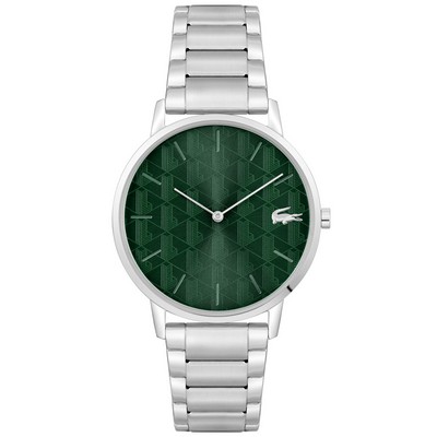 Lacoste™ Crocorign Gentlemen's Stainless Steel Watch w/Green Dial