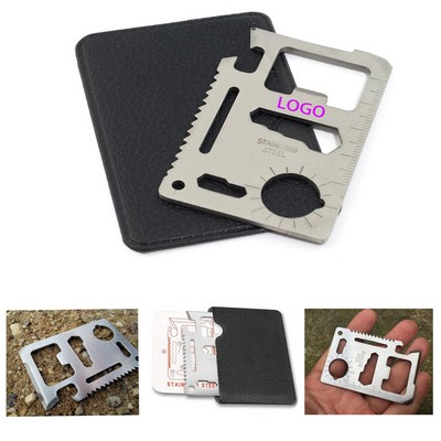 Function Stainless Steel Survival Pocket Tool Card