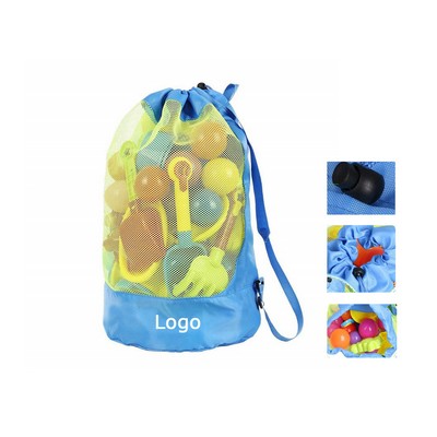 Drawstring Beach Mesh Backpacks