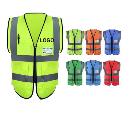 Safety Vest With Reflective Strips