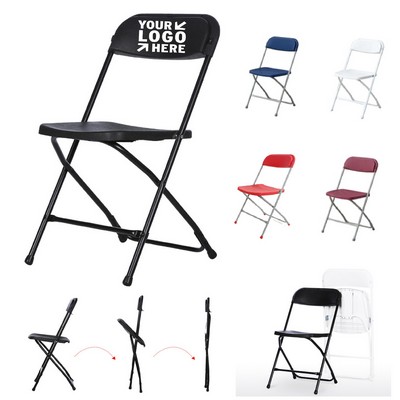 Metal Folding Chair Stackable Portable Seat