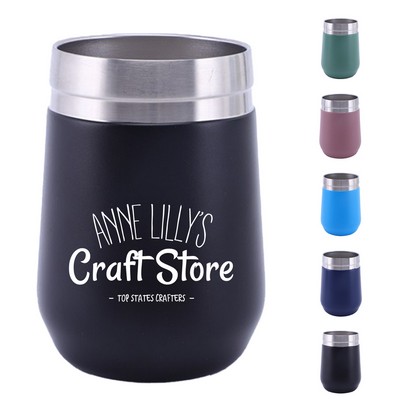 10Oz Stainless Steel Wine Tumbler