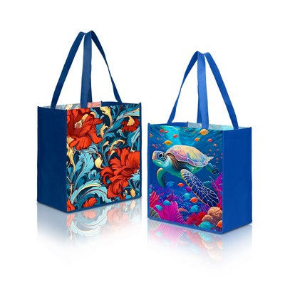 13" X 13" X 5" Laminated Non Woven Tote Bag