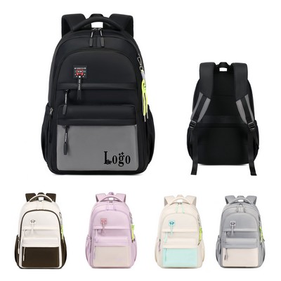 College Waterproof Backpack With Laptop Interlayer