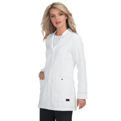 koi - Betsey Johnson - Women's Three-Pocket 32" Marigold Lab Coat