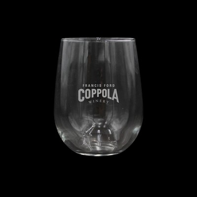 17 oz. Stemless Wine Glass, Laser, Standard