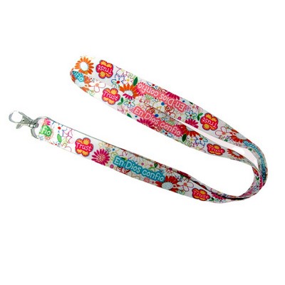 Heat Transfer Polyester Lanyard with Hook