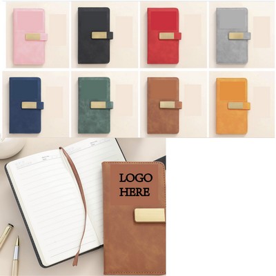 A6 PU Magnetic Lose Leaf Notebook