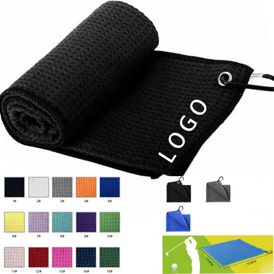 Premium Multi-Color Golf Towel Set