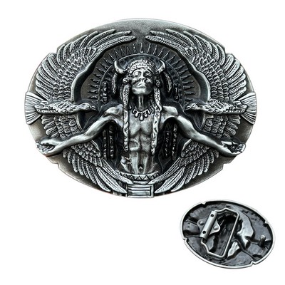 Custom Indian 3D Die Cast Belt Buckle