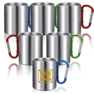 Stainless Steel Camping Mug w/ Carabiner