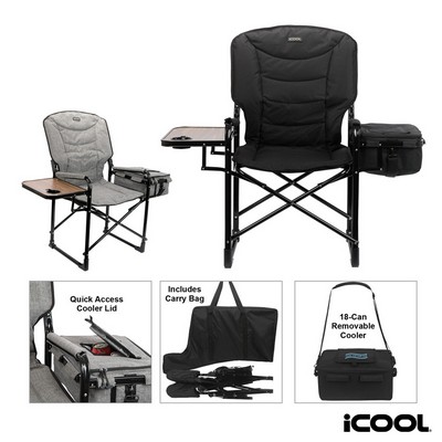 iCOOL Twin Peaks Deluxe Camping Chair With 18-Can Cooler