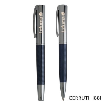 Cerruti 1881® Conquest Ballpoint Pen & Rollerball Pen Gift Set - Blue