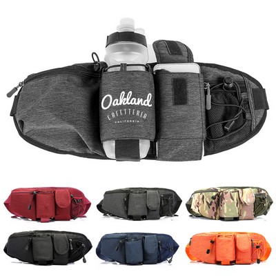 Water-resistant Fanny Pack w/ Bottle Holder