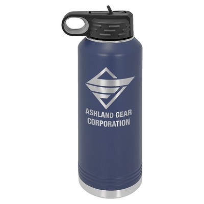 Polar Camel 40oz Navy Blue Stainless Steel Water Bottle