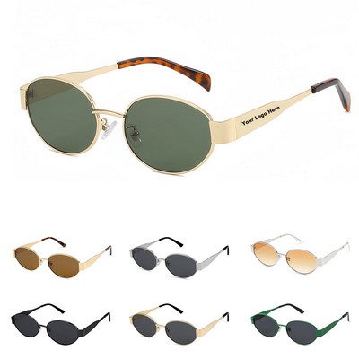 Retro Oval Sunglasses