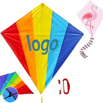 Diamond-Shaped Polyester Disassembling Kite