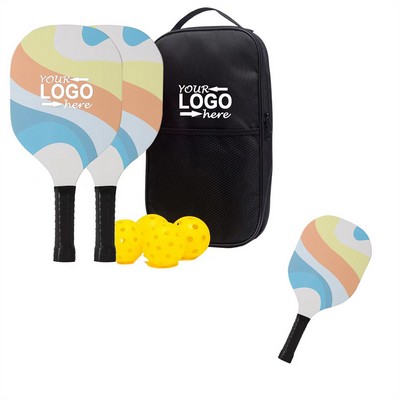 Wooden Pickleball Paddles Set