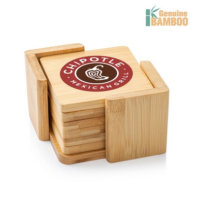 VividPrint™ Coaster Set - Burke Bamboo (Set of 6)