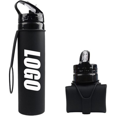 21Oz Silicone Travel Water Bottle