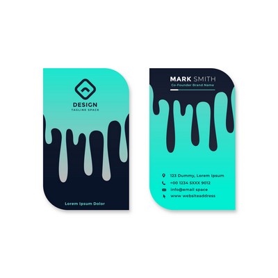 Leaf Business Cards - Vertical - Printed Front Only (2" x 3.5")