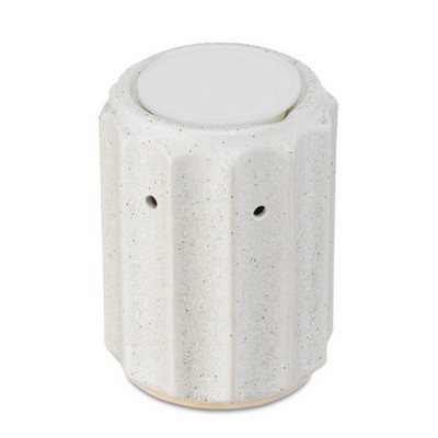 Serene House Pillar White Ceramic No-Spill Wax Melt Warmer, White