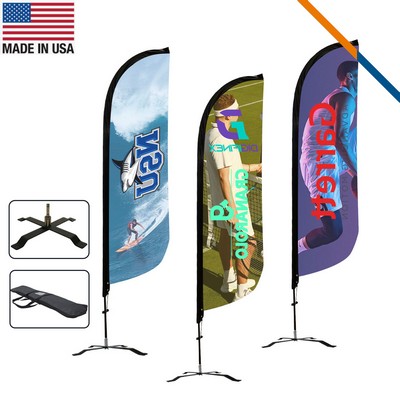 10' Tevvy Single-Sided Feather Flag