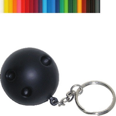 Bowling Ball Stress Reliever Keychain