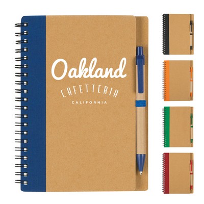 Eco-Friendly Spiral Notebook & Pen Set