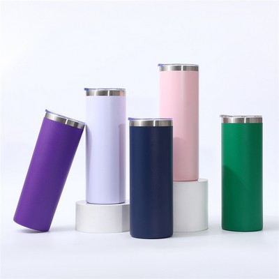 20 oz Stainless Steel vacuum insulated Straight Shaped Tumbler