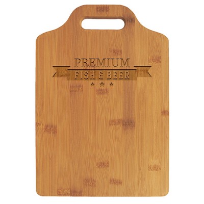 13" x 9" Bamboo Cutting Board with Handle