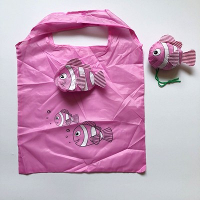 Polyester Tropical Fish Foldable Shopping Bag