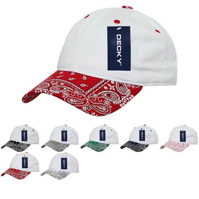 Decky Bandanna Relaxed Paisley Dad Cap (Lot of 6)