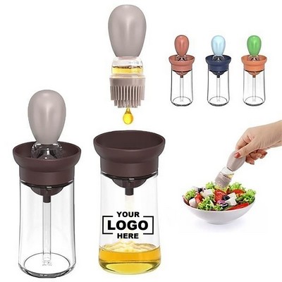 Silicone Oil and Sauce Dispenser with Brush for Cooking and Baking