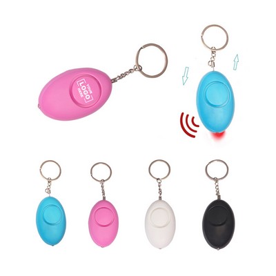 LED Light & Alarm Keychain with Soft-Touch