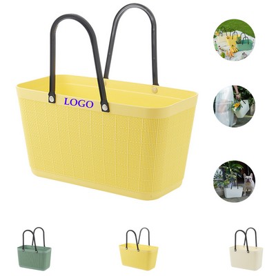 Multipurpose Plastic Basket With Handle