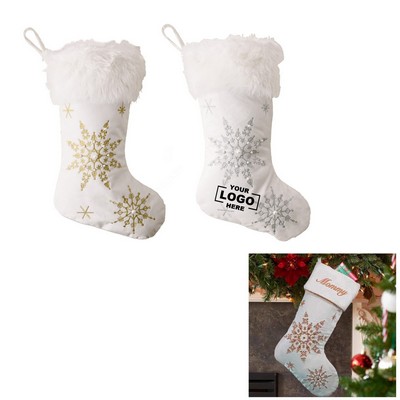 Christmas Snowflake Stocking