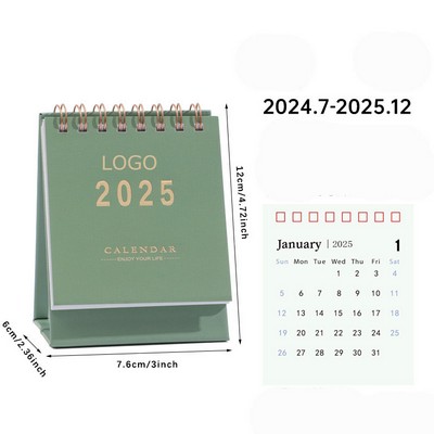 Mini Desk Calendar 2024-2025