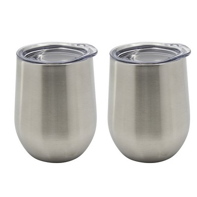 Stainless Steel Wine Tumblers 2 Pack