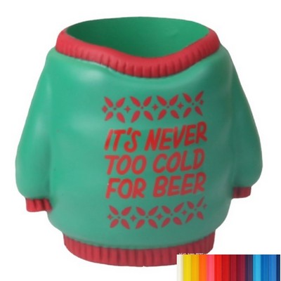 New Foam Christmas Sweater Bottle Sleeve Stress Reliever