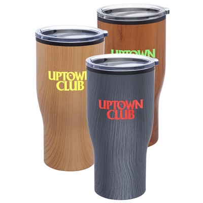 Challenger Travel Mugs with Wood Finish 28 oz