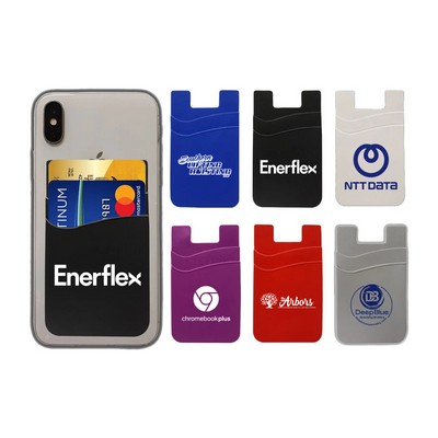 DOUBLE POCKET SILICONE PHONE Wallet