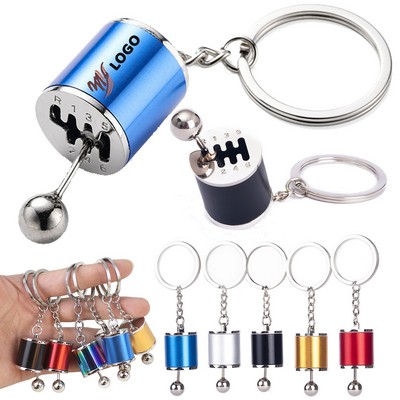 Metal Car Shifter Keychain