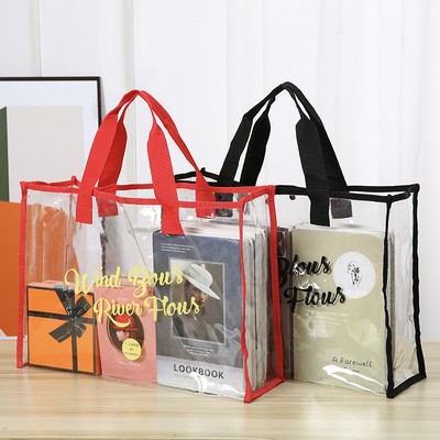 Custom PVC Clear Waterproof Jelly Tote Bag