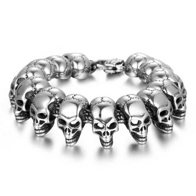 Skull Punk Tank Bracelet Skull Charm #1