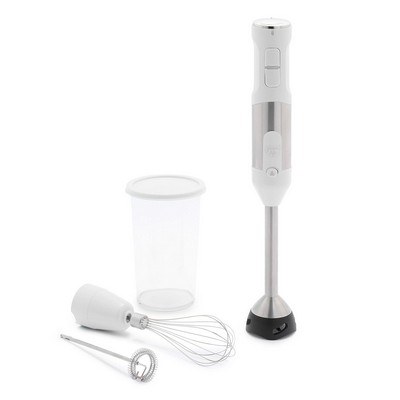 GreenLife Variable Speed Immersion Hand Blender W/ Attachments White