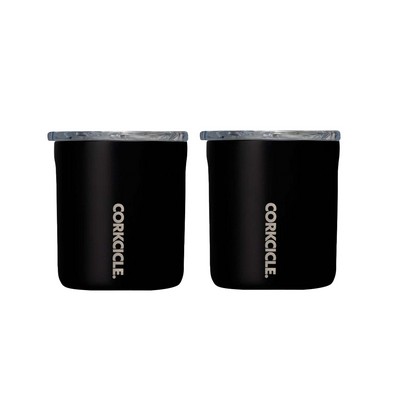 Corkcicle 12Oz Buzz Cup - Matte Black, 2 Pack