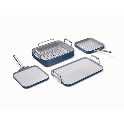 Caraway 5Pc Square Cookware Set Navy