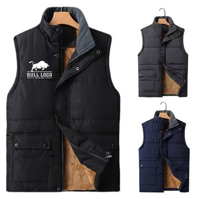 Men's Winter Cotton Sports Fleece Vest