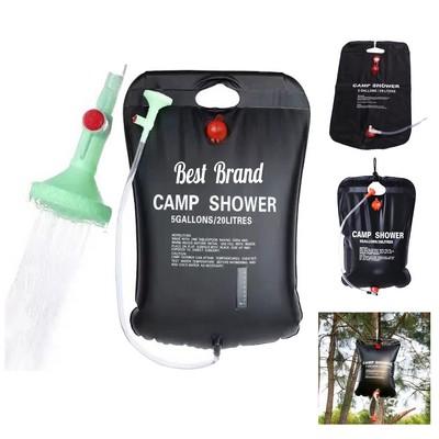 5 Gallons Outdoor Solar Heating Camp Shower Bag